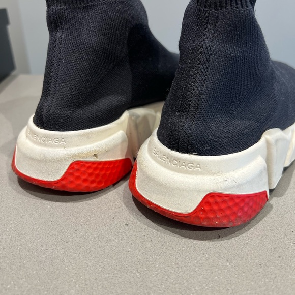 Authentic Balenciaga Speed Trainer High-Top Sock Sneakers - Picture 3 of 8